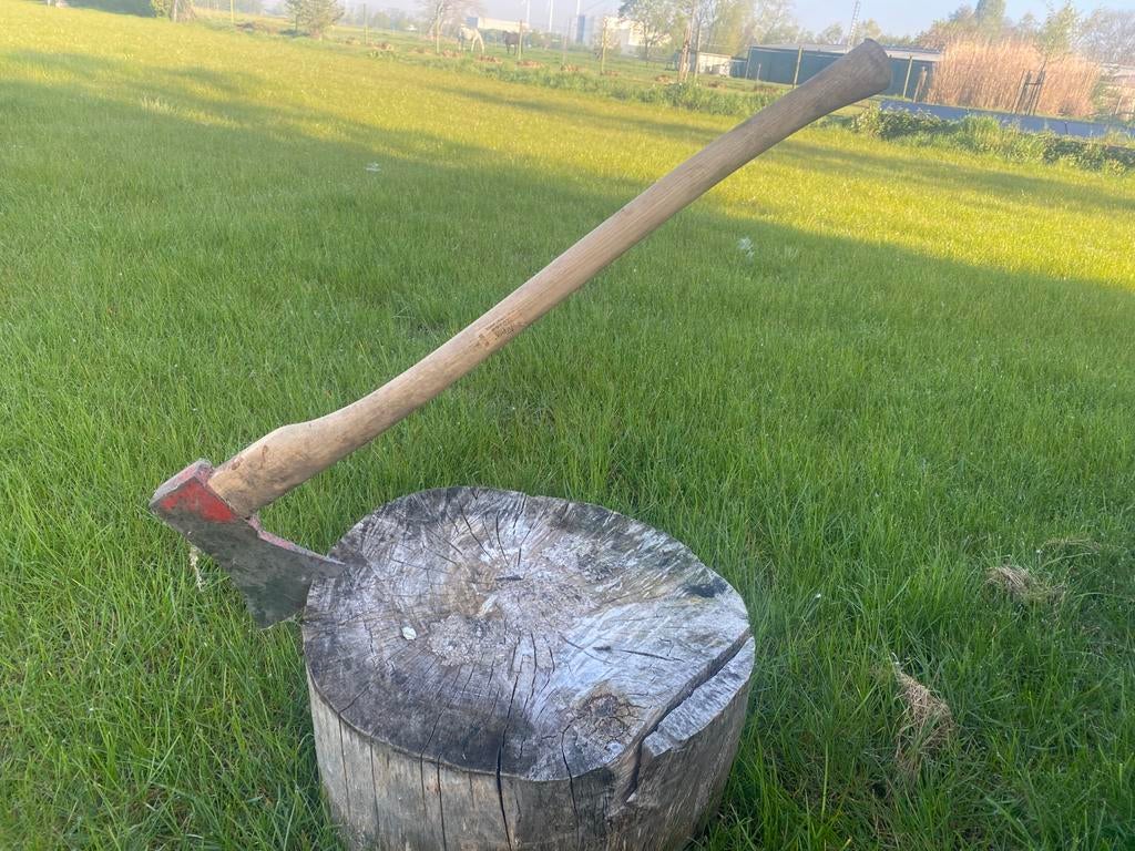 Bijl - houtbijl - kliefhamer - kliever - hout splitten, Tuin en Terras, Hand-tuingereedschap, Ophalen, Bijl