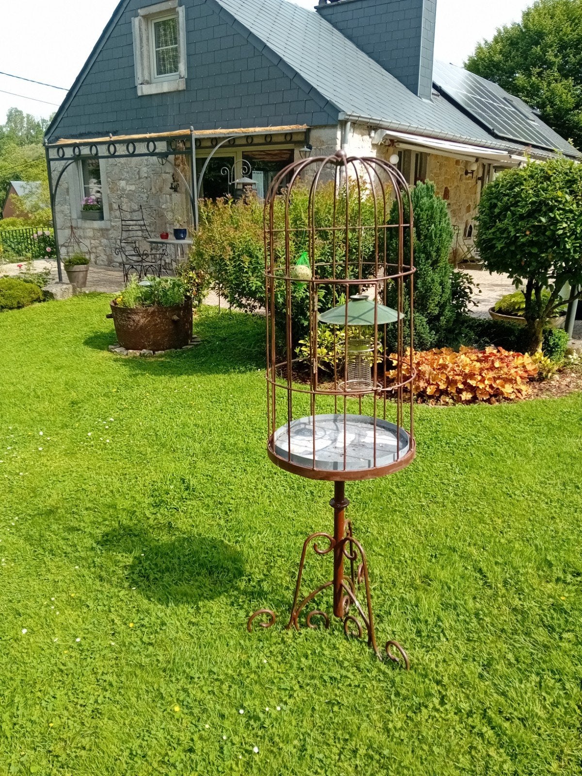 Gesmede ijzeren kooi voir vogels in de luch, Jardin & Terrasse, Maisons & Bains d'oiseaux, Enlèvement