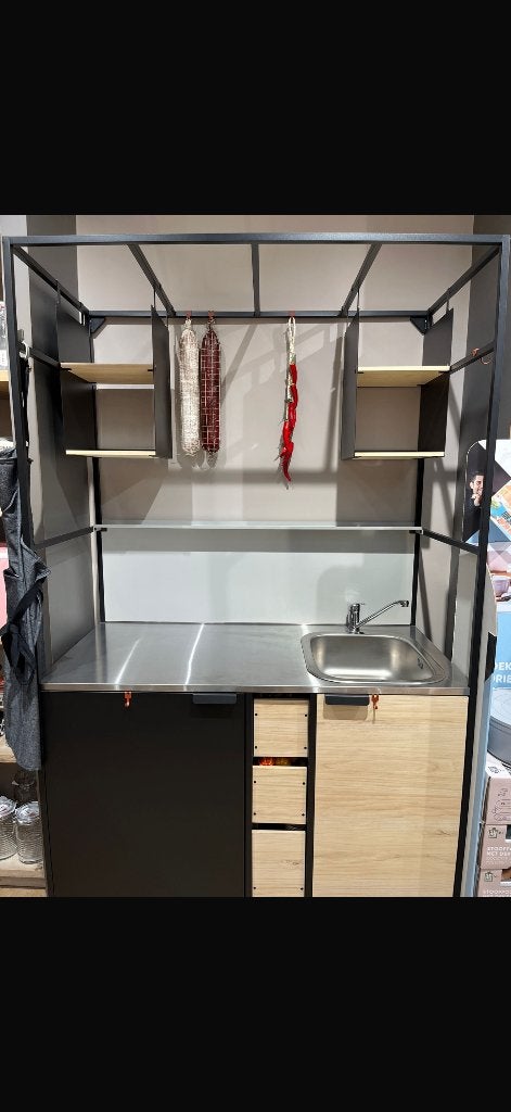 IKEA keuken, Huis en Inrichting, Keuken | Keukenelementen, Ophalen, Zo goed als nieuw, Zwart