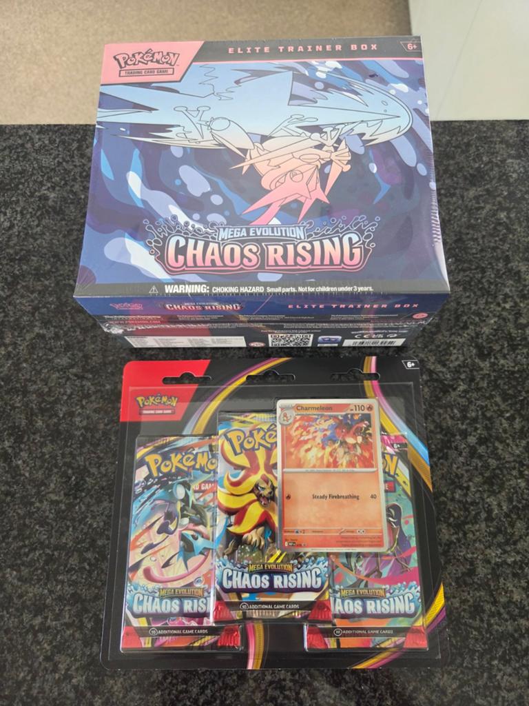 Pokémon Elite Trainer Box Chaos Rising + xtr Game cards, Ophalen