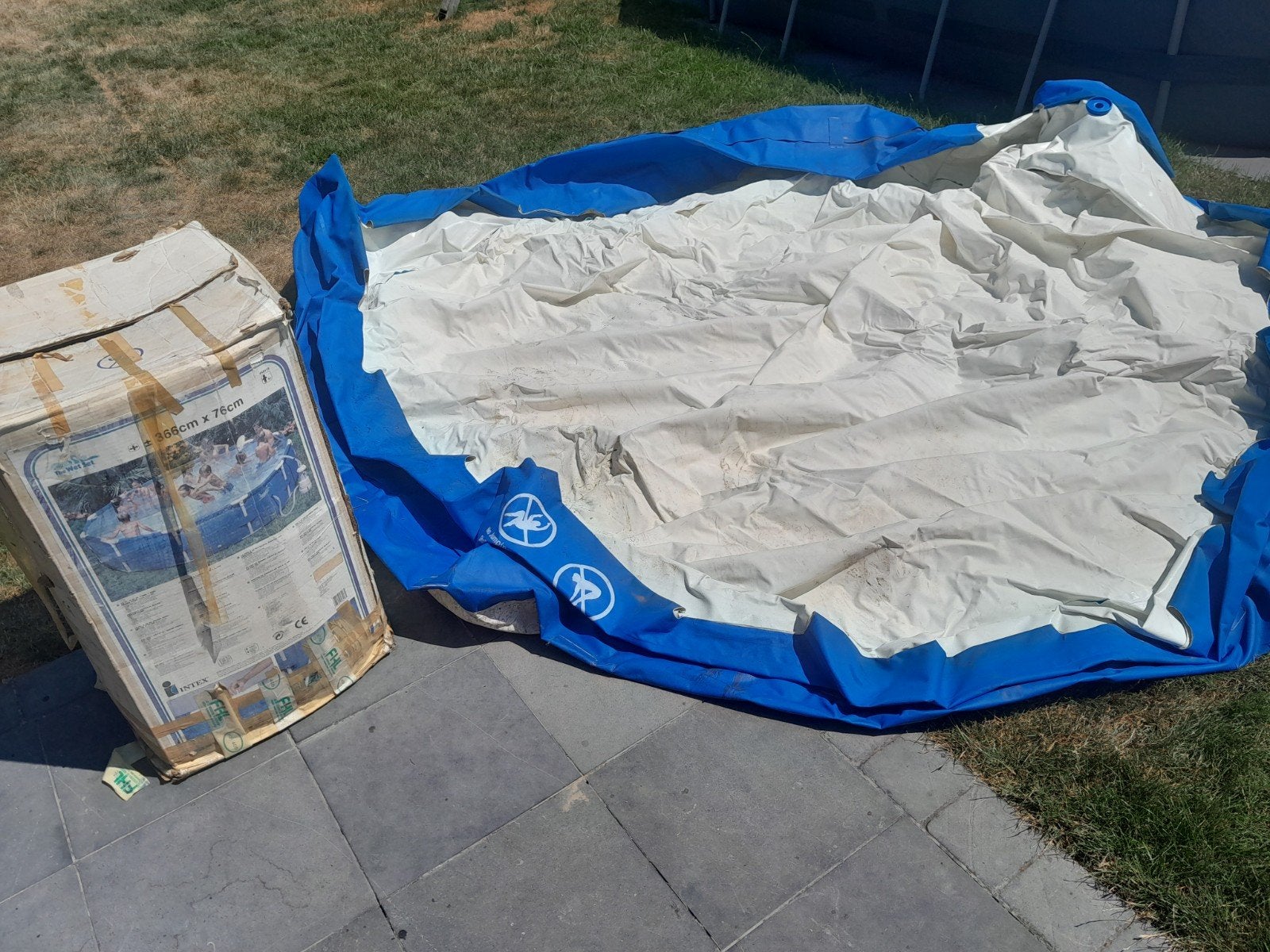 Zwembad 366 cm x 76 cm, Ophalen
