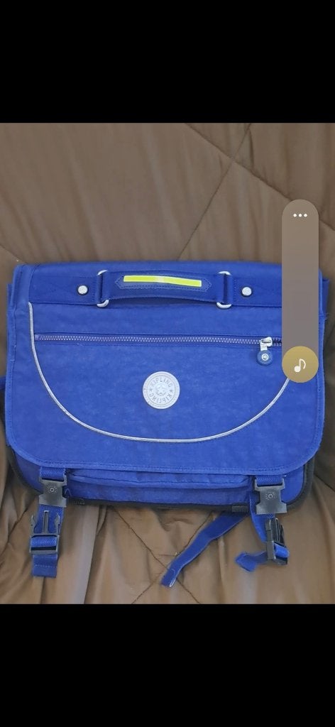 Cartable kipling de couleur bleu, 40 à 50 cm, Comme neuf, Enlèvement, Bleu