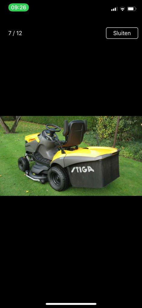 STIGA maaier, Tuin en Terras, Ophalen, Gebruikt, Versnellingen, 120 cm of meer