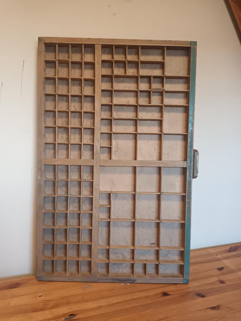 Antieke houten letterbakken, Ophalen of Verzenden