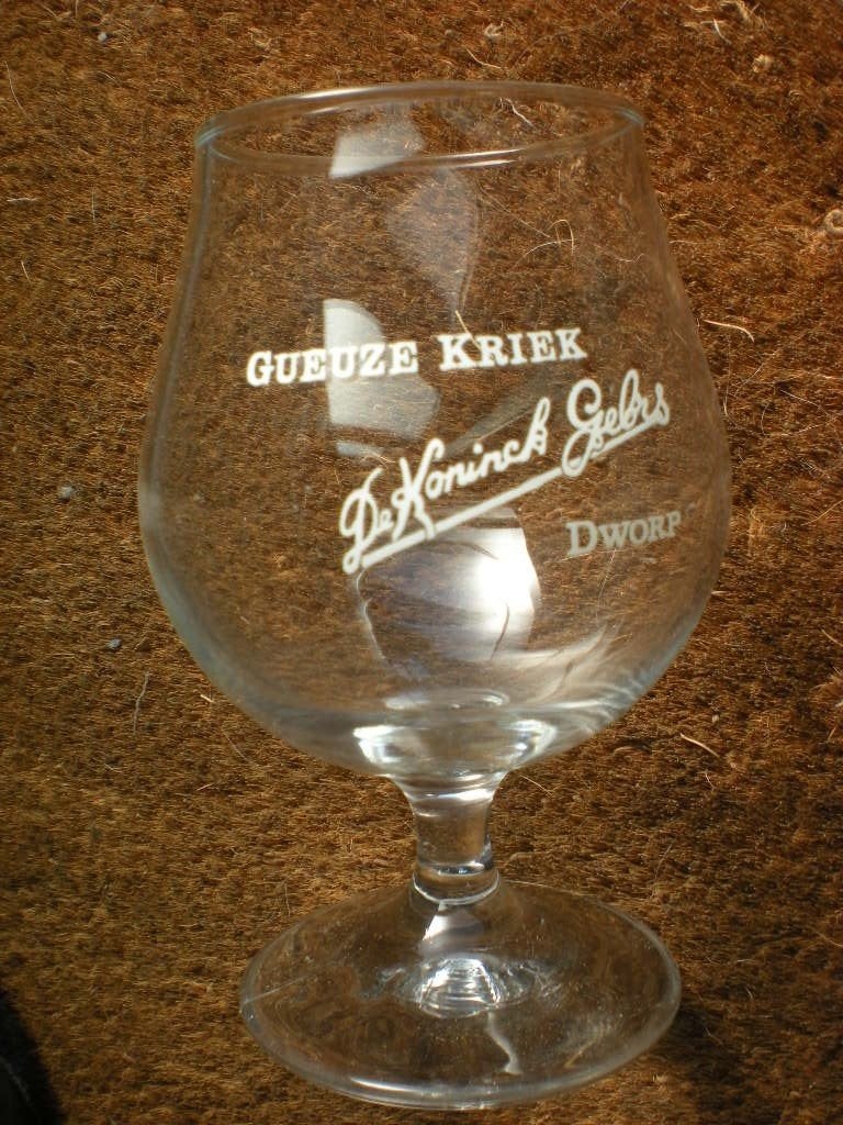 De Koninck gebrs   Gueuze-Kriek  Dworp, Enlèvement ou Envoi, Comme neuf, Verre ou Verres, De Koninck