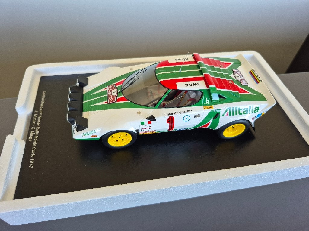 Lancia stratos spark 1/18, Ophalen of Verzenden, Gebruikt, Auto
