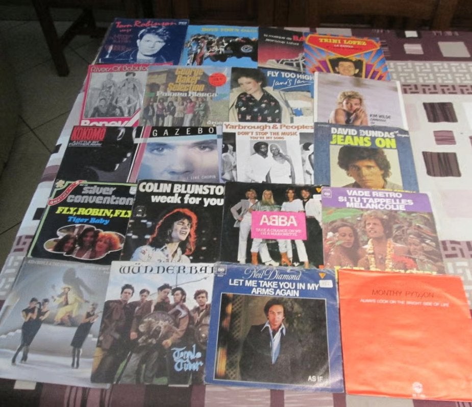 Mooie Partij van 45 Oude Vinyl Singles - jaren 70-80, Cd's en Dvd's, Ophalen of Verzenden, Zo goed als nieuw, Pop