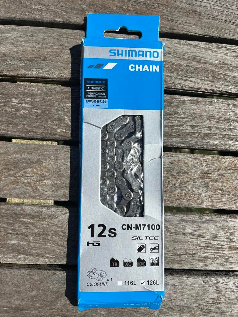 Chaine shimano 12s. CN-M7100, Enlèvement ou Envoi, Neuf, Dérailleur ou Chaîne