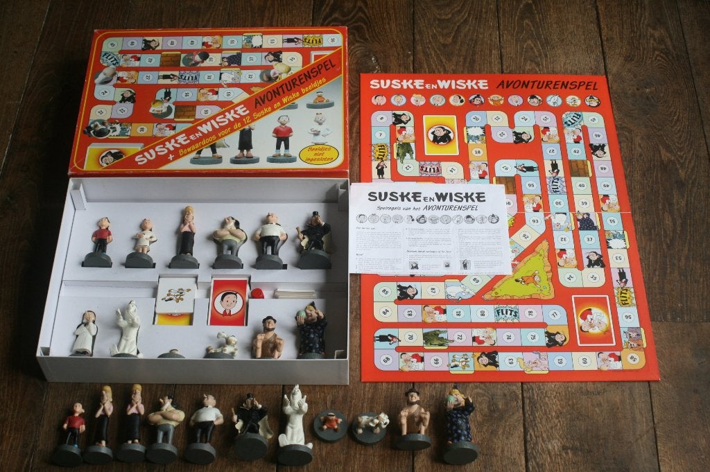 Jeu d'aventure Suske et Wiske + 23 figurines, Enlèvement ou Envoi, Bob et Bobette, Comme neuf, Statue ou Figurine