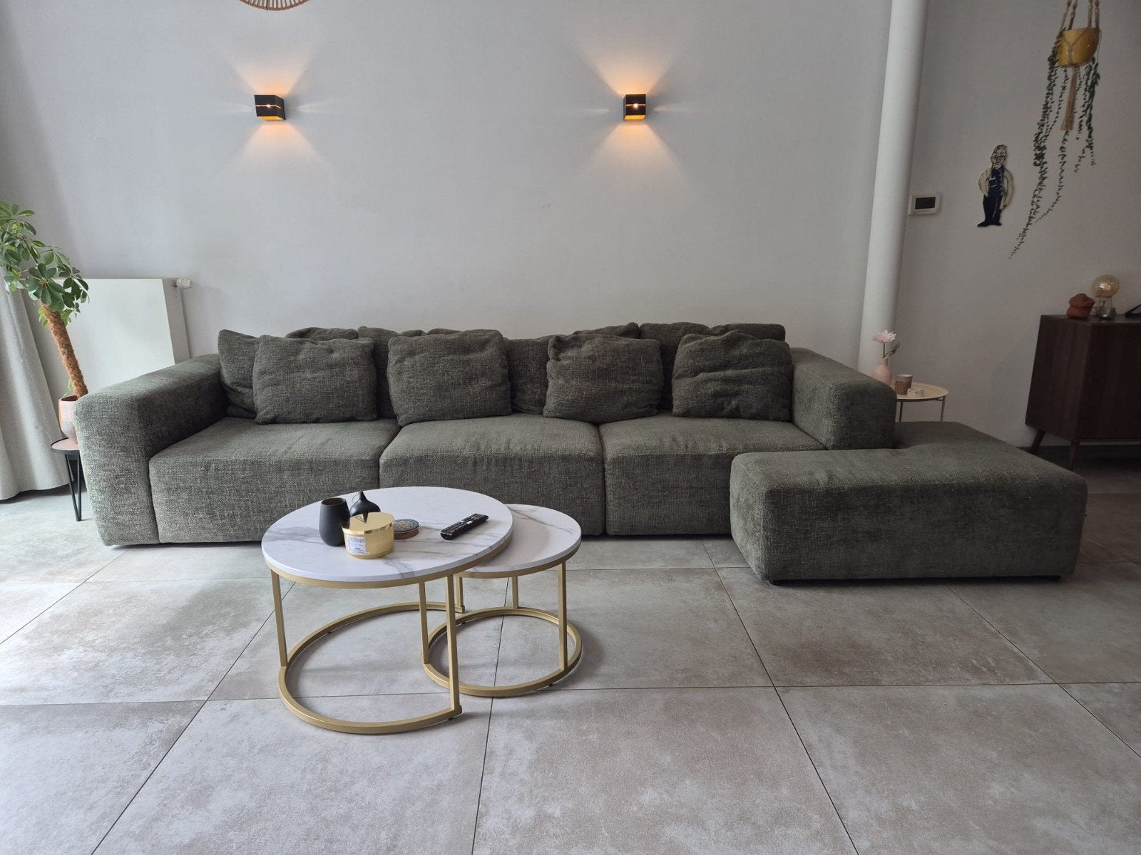 Modulaire zetel, kaki groen, Ophalen of Verzenden, Gebruikt
