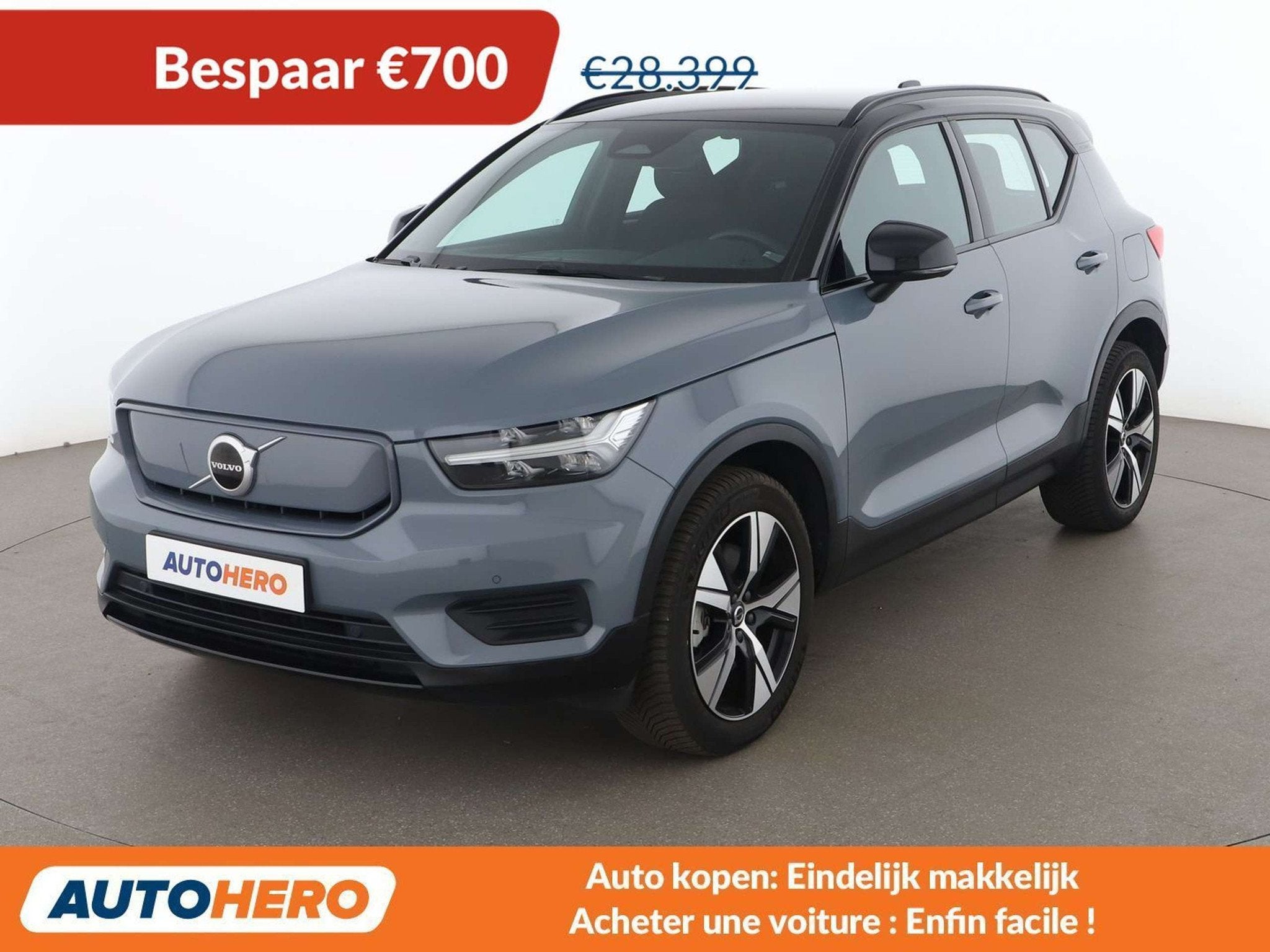 Volvo XC40 Recharge 170 kW Plus 2WD (bj 2022, automaat), Auto's, Stof, Gebruikt, Zwart, 170 kW