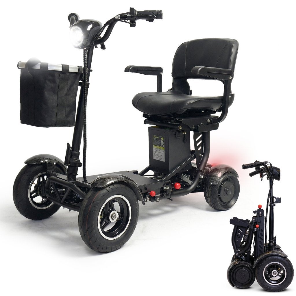 Opvouwbare scootmobiel MQ5 Pro — 2 accu's, 60 km bereik, Autres marques, 46 km ou plus, 16 km/h ou plus, Comme neuf