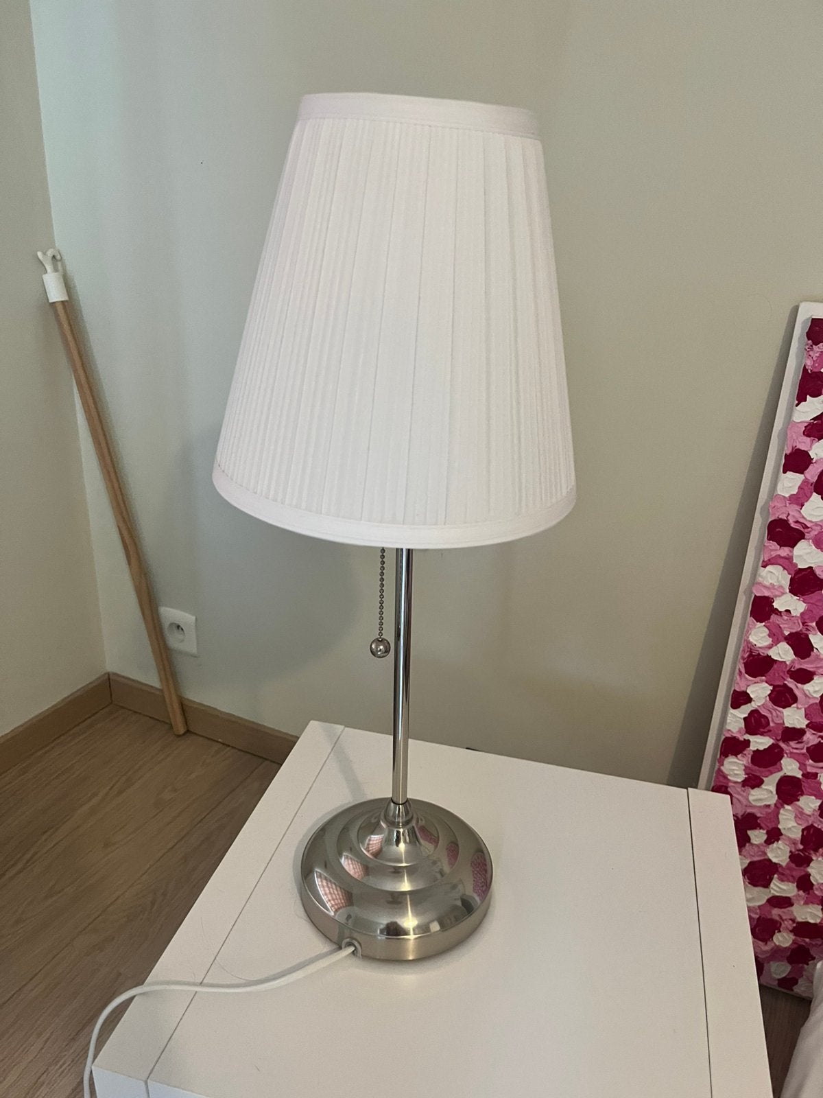 Witte bedlamp IKEA, Ophalen, Nachtlamp, Wit, Zo goed als nieuw