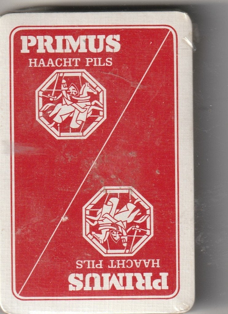 K 34 / BIER PRIMUS HAACHT BIER KLEIN SPEL, Ophalen of Verzenden, Zo goed als nieuw, Speelkaart(en)