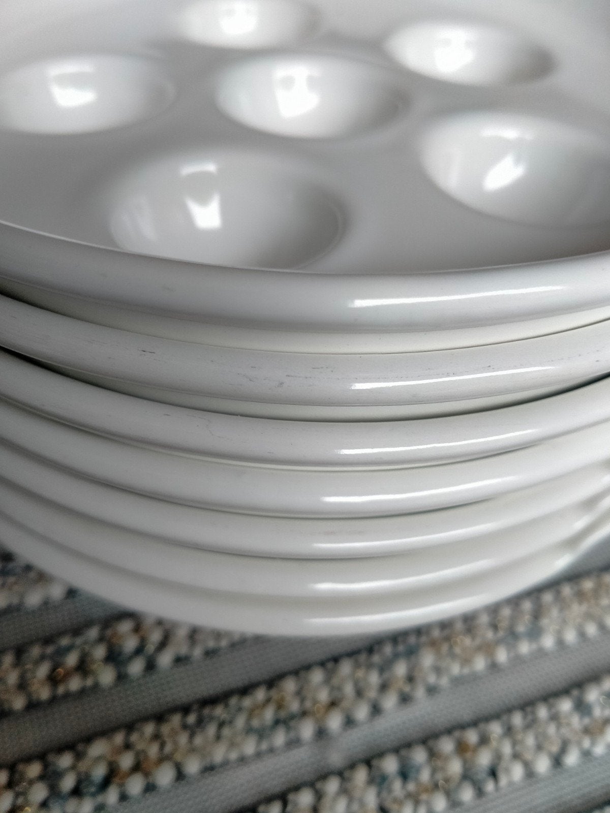 9 Le Creuset escargotbordjes, Huis en Inrichting, Keuken | Potten en Pannen, Ophalen, Le Creuset