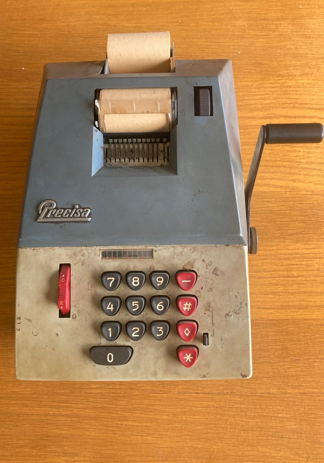 Vintage Precisa 108 Mechanische Rekenmachine (60s), Antiek en Kunst, Ophalen