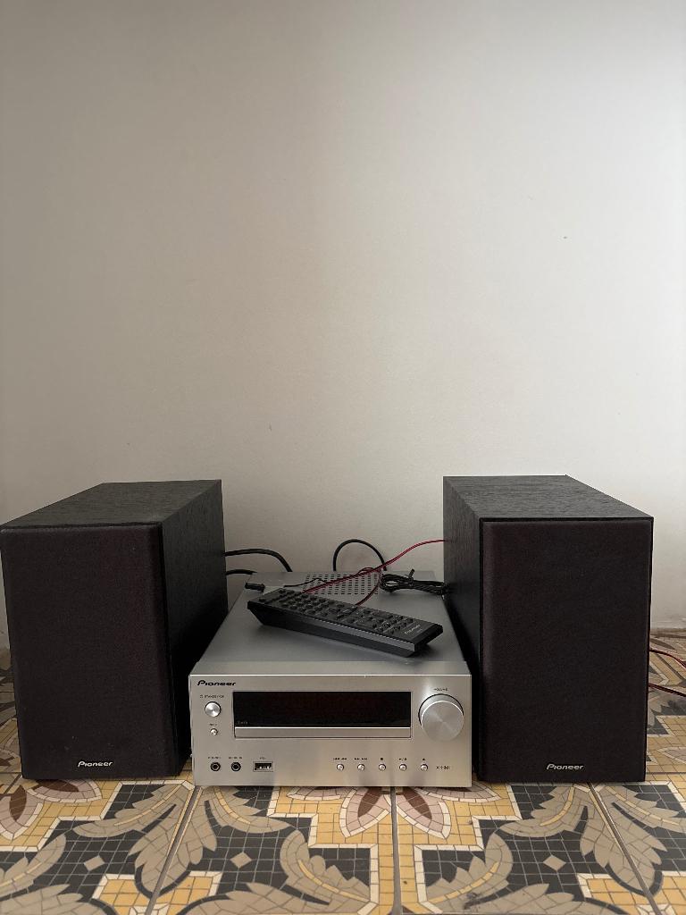 Pioneer X-HM11-S micro hifi set met boxen – goede staat, Audio, Tv en Foto, Gebruikt, MP3-aansluiting, Tuner of Radio, Ophalen of Verzenden