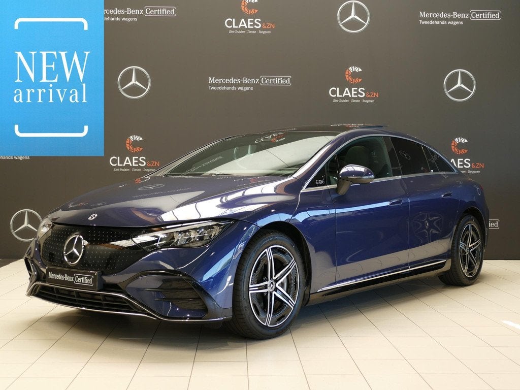Mercedes-Benz EQE 300 AMG Line - DOS 8838, Auto's, Mercedes-Benz, Automaat, 4 deurs, Blauw, 195 kW