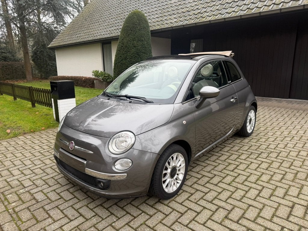 Fiat 500c 62 000 km/PDC/Homologué/Climatisation, Autos, Argent ou Gris, Achat, Entreprise, Cabriolet