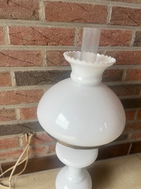 LAMPE DE TABLE VINTAGE, Maison & Meubles, Lampes | Lampes de table, Lampe d'ambiance, Vintage, 60 cm, Verre