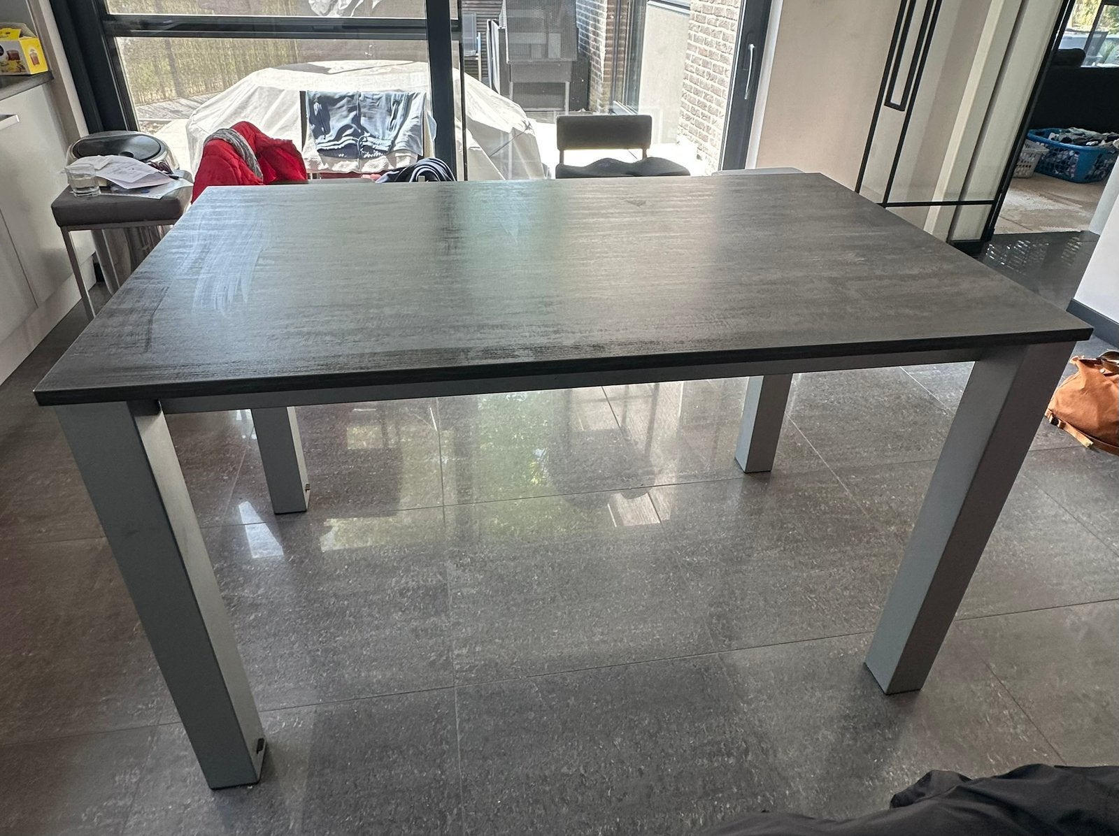 Uitschuifbare tafel 150cm naar 240cm, Huis en Inrichting, Tafels | Eettafels, Ophalen, Gebruikt, 200 cm of meer, 50 tot 100 cm