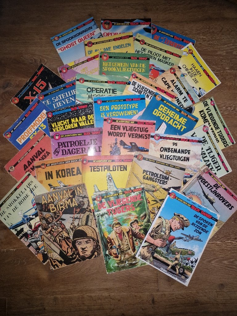buck danny verschillende strips, Meerdere stripboeken, Ophalen of Verzenden, Gelezen
