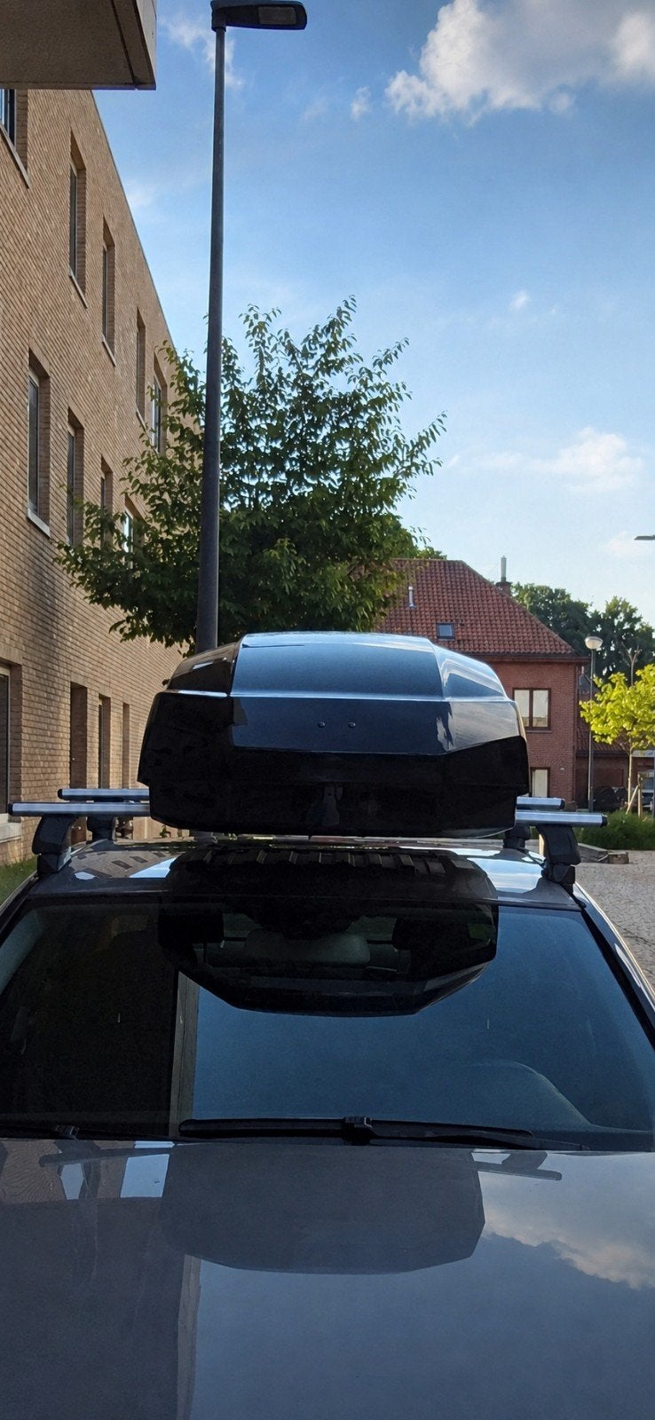 Thule Motion 3 M Black Glossy dakkoffer + Norauto dakdragers, Enlèvement, Comme neuf