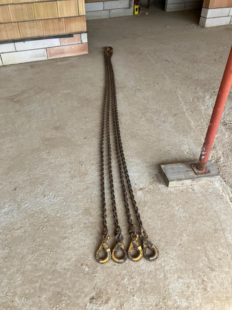 4-sprong ketting hijskraan, Ophalen, Gebruikt