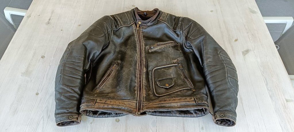 Helstons Motorjas Leder 2XL, Motoren, Kleding | Motorkleding, Ophalen, Tweedehands, Heren, Jas | leer