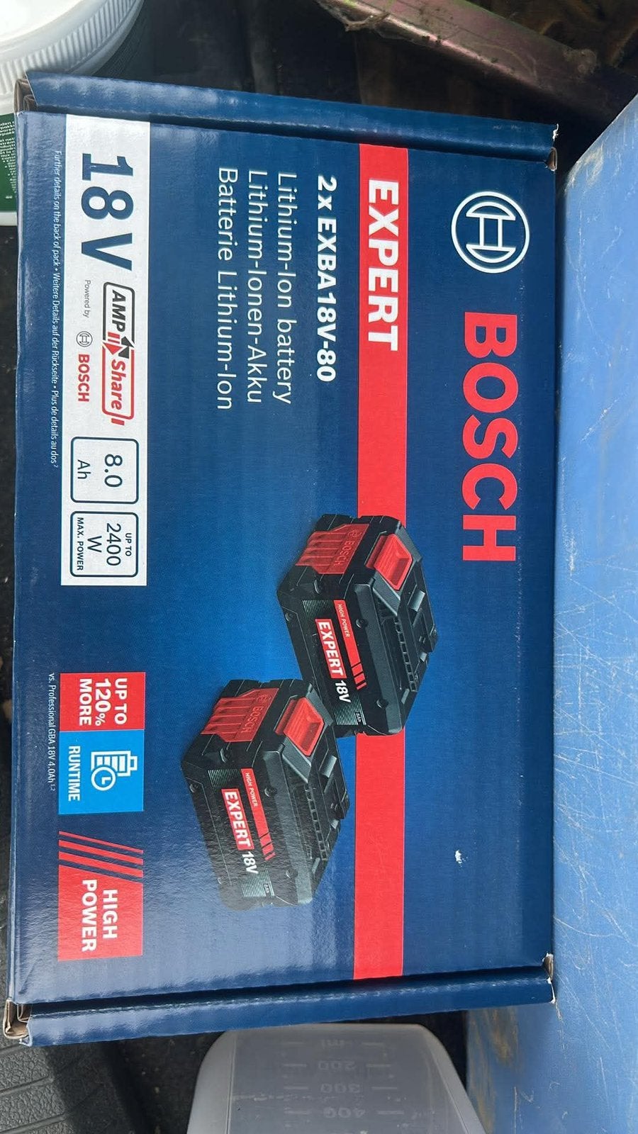 batteries bosch 8 ah, Bricolage & Construction, Enlèvement, Neuf