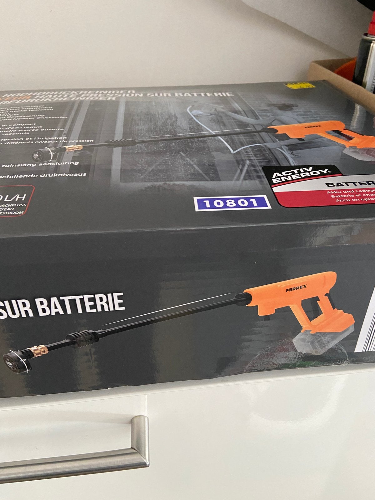 Ferrex hogedrukreiniger op batterij Nieuw., Jardin & Terrasse, Enlèvement ou Envoi, Neuf