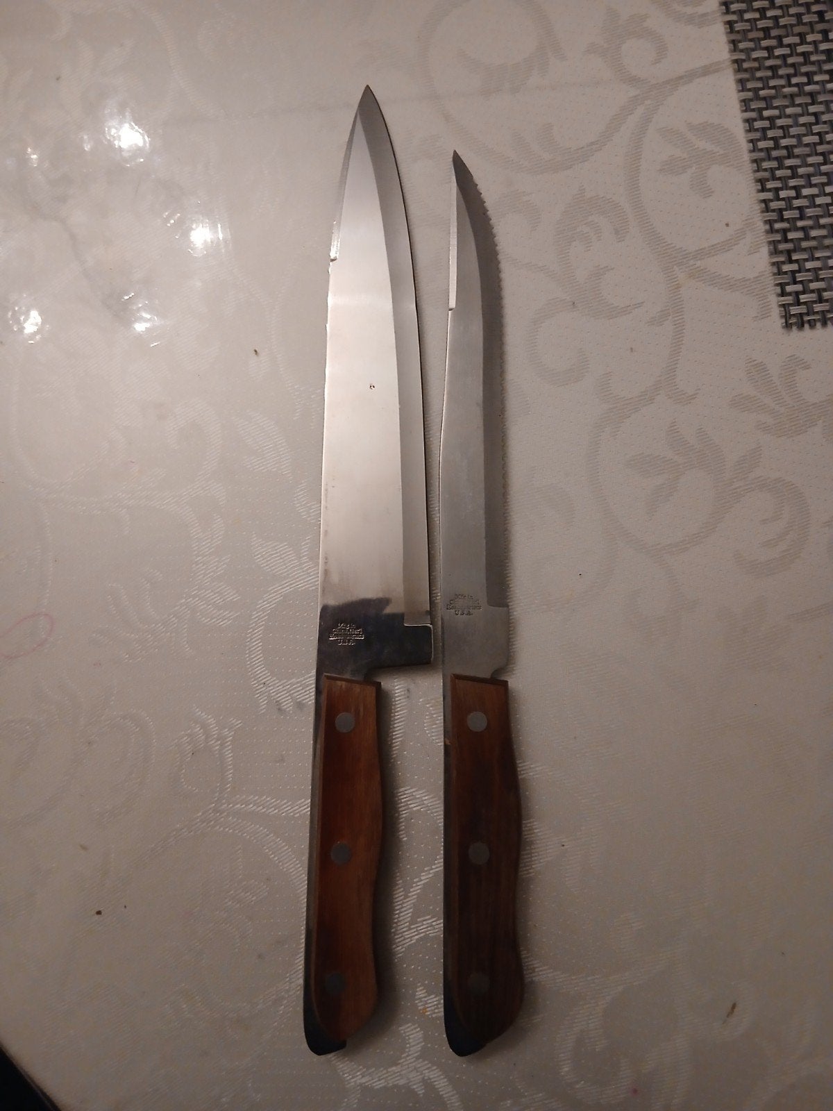 Set de 2 couteaux de cuisine Maxam Cutlery vintage, Maison & Meubles, Enlèvement ou Envoi, Bois