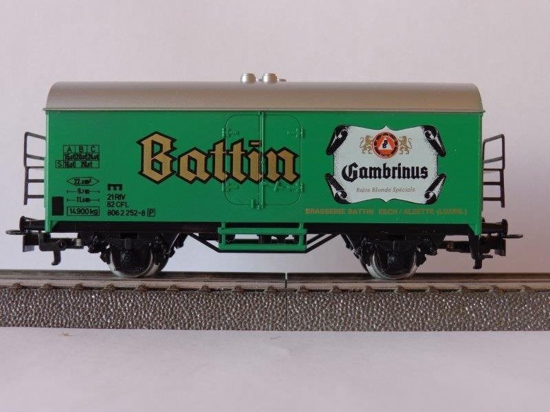 Marklin ho CFL Wagon publicitaire  'BATTIN'., Enlèvement ou Envoi, Neuf, Wagon, Märklin