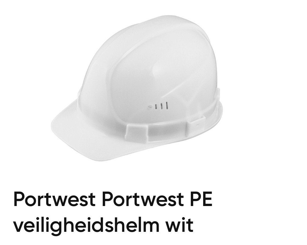3 stuks Portwest PW50 Expertbase veiligheidshelm wit – Nieuw, Enlèvement, Neuf