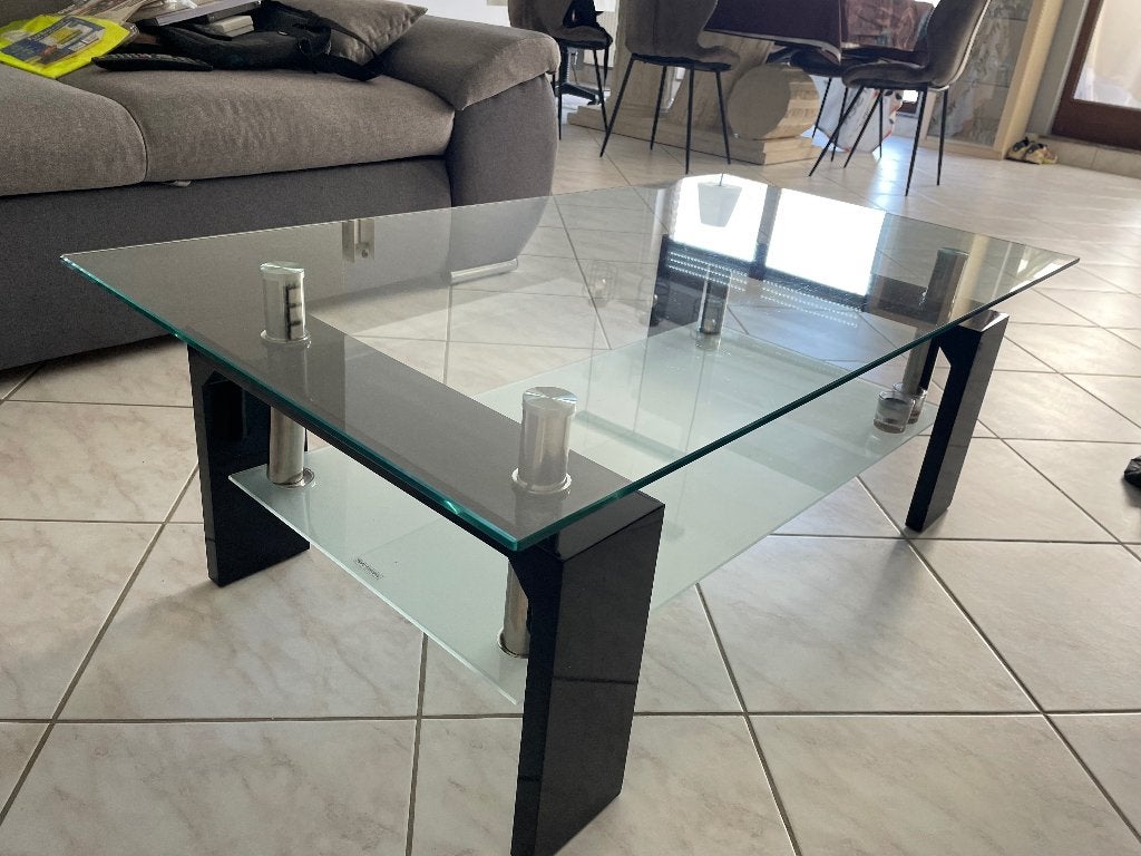 Glazeren Tv meubel en tafel salon, Huis en Inrichting, Kasten |Televisiemeubels, Ophalen