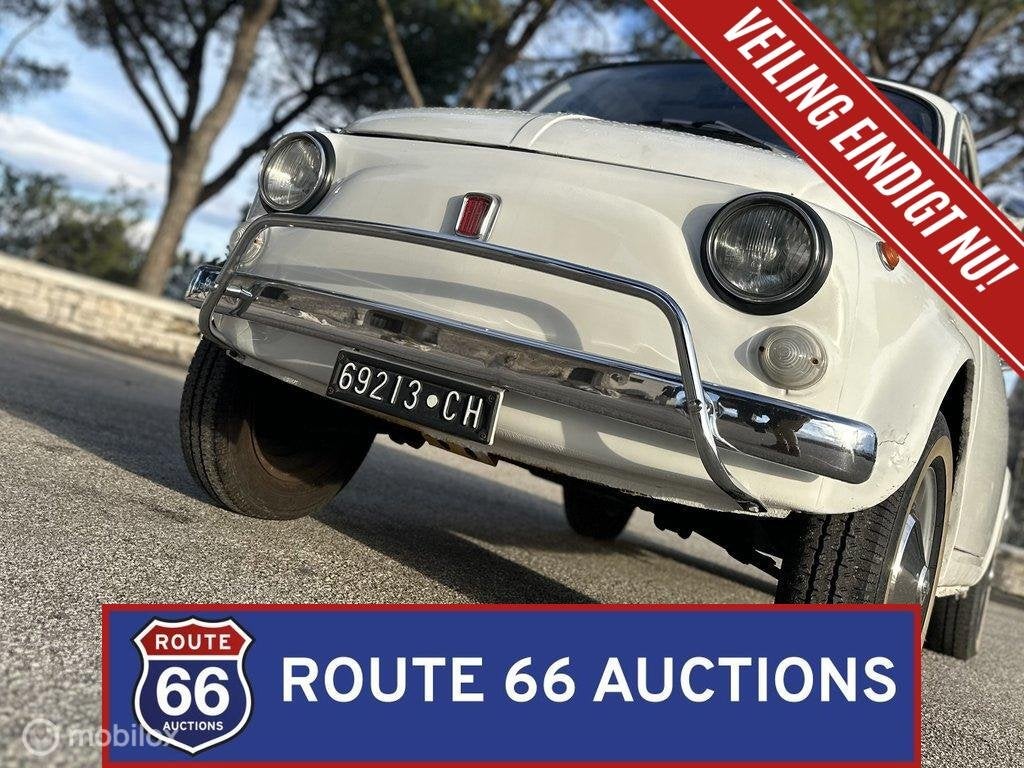 Fiat 500 L | 1969 | Route 66 Auctions, Achat, Entreprise, Boîte manuelle, Autre carrosserie