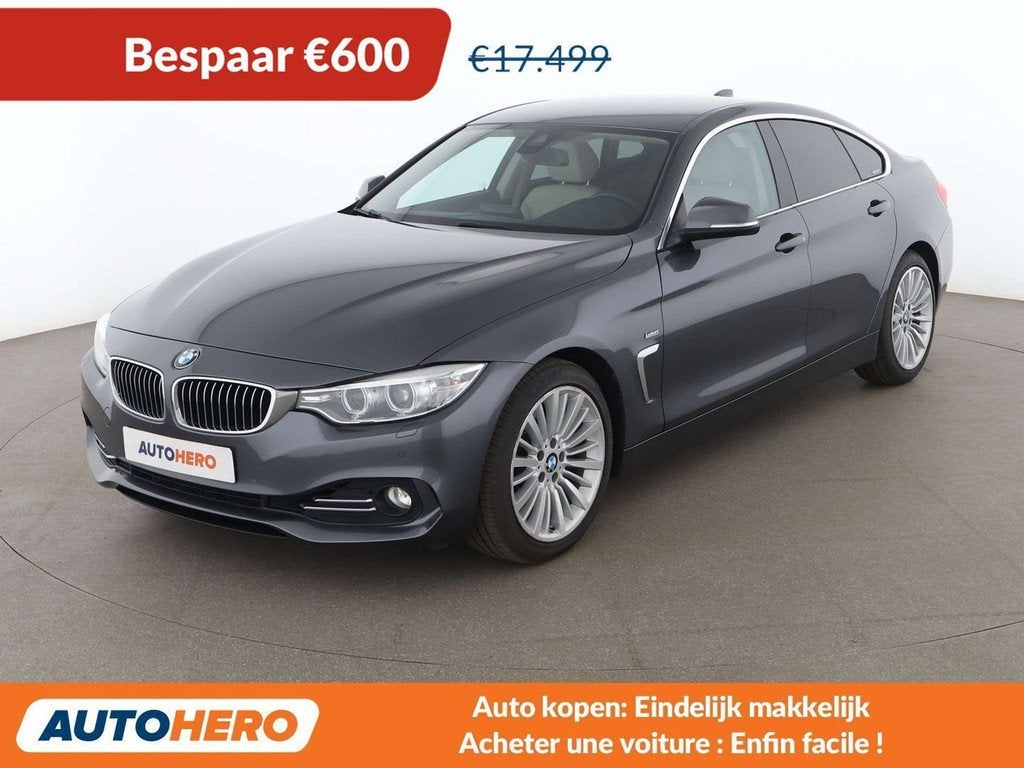 BMW 4 Serie 420 420i Gran Coupé Luxury Line (automatique), Autos, Cuir, Argent ou Gris, 1 kg, Automatique