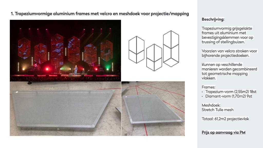 Projectie Video Mapping Structuren Modulair Podia, Divers, Enlèvement, Utilisé