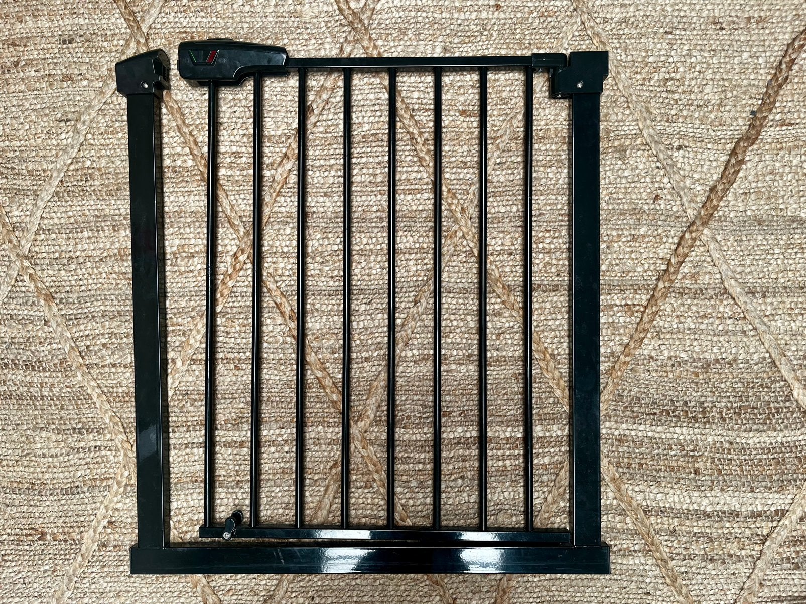 Barrière d'escalier, noire, à clipser, rétractable, Enlèvement, Comme neuf, 100 à 115 cm