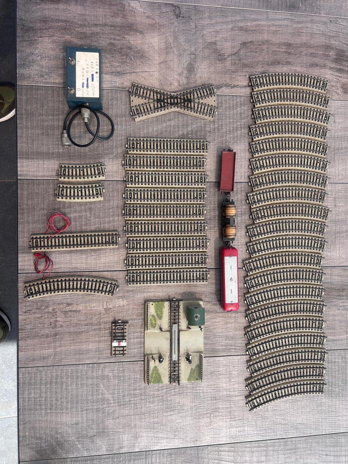 Märklin H0 treinset met veel M-rails – Vintage, Hobby en Vrije tijd, Ophalen of Verzenden, Zo goed als nieuw, Treinset