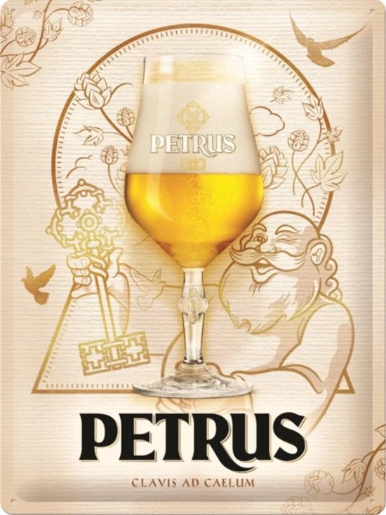 Metalen reclamebord Petrus - retro vintage mancave’, Verzamelen, Ophalen of Verzenden, Nieuw, Reclamebord, Plaat of Schild, Overige merken