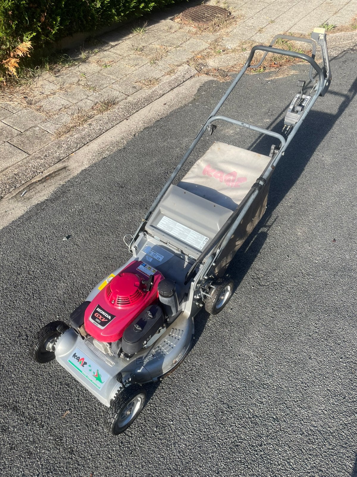 Grasmaaier honda Kaaz professioneel, Ophalen