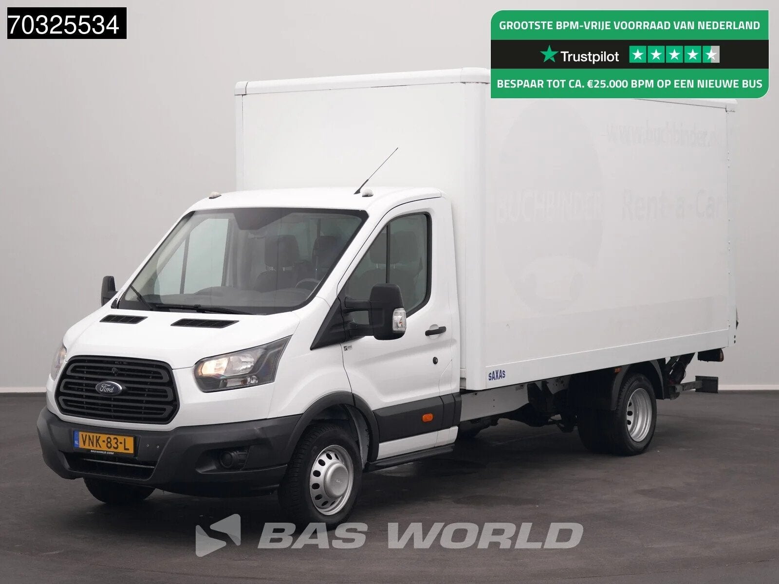 Ford Transit 130pk Laadklep Dubbellucht Bakwagen Airco Euro6, Auto's, Centrale vergrendeling, Stof, Euro 6, 4 cilinders
