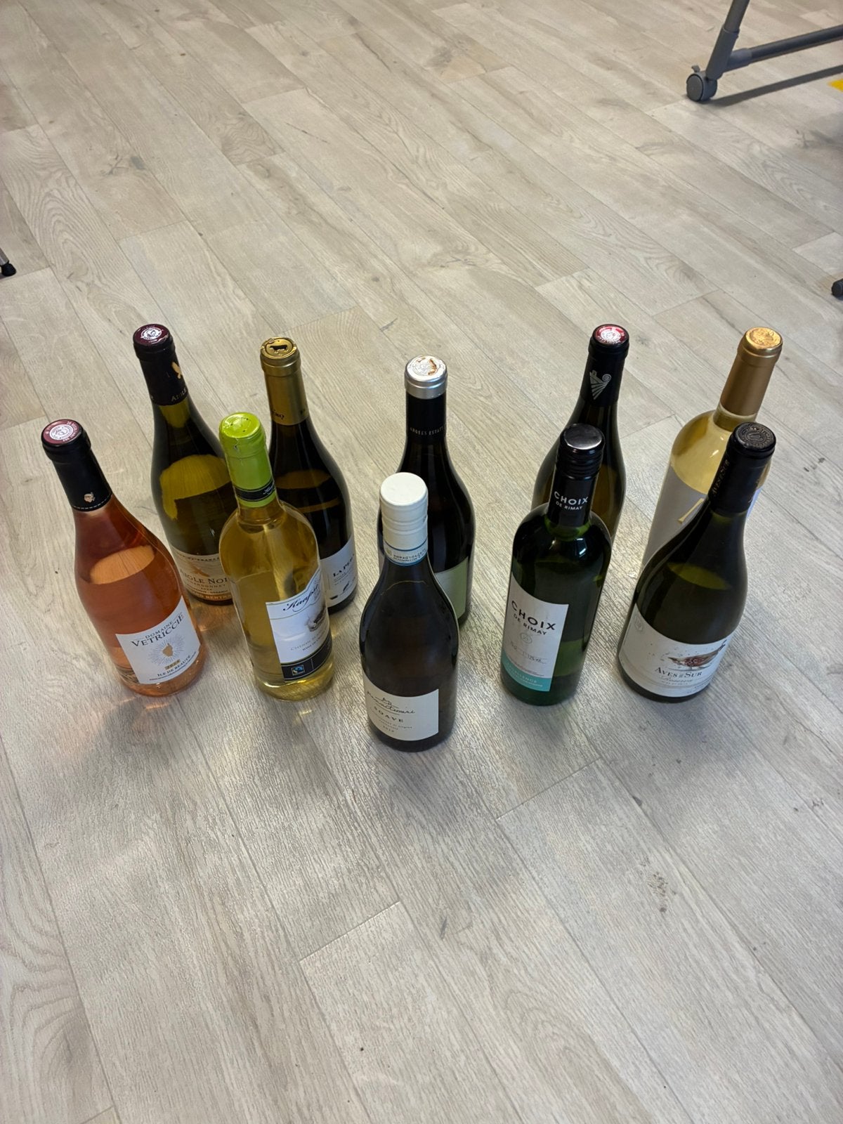 lot van 10 flessen witte wijn, Verzamelen, Wijnen, Ophalen, Zo goed als nieuw, Witte wijn