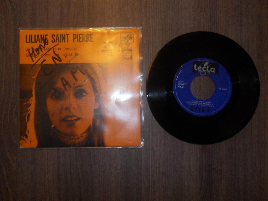 Liliane Saint Pierre - Je n'aimerai plus jamais, Enlèvement ou Envoi, Utilisé, 7 inch, Chanson réaliste ou Smartlap