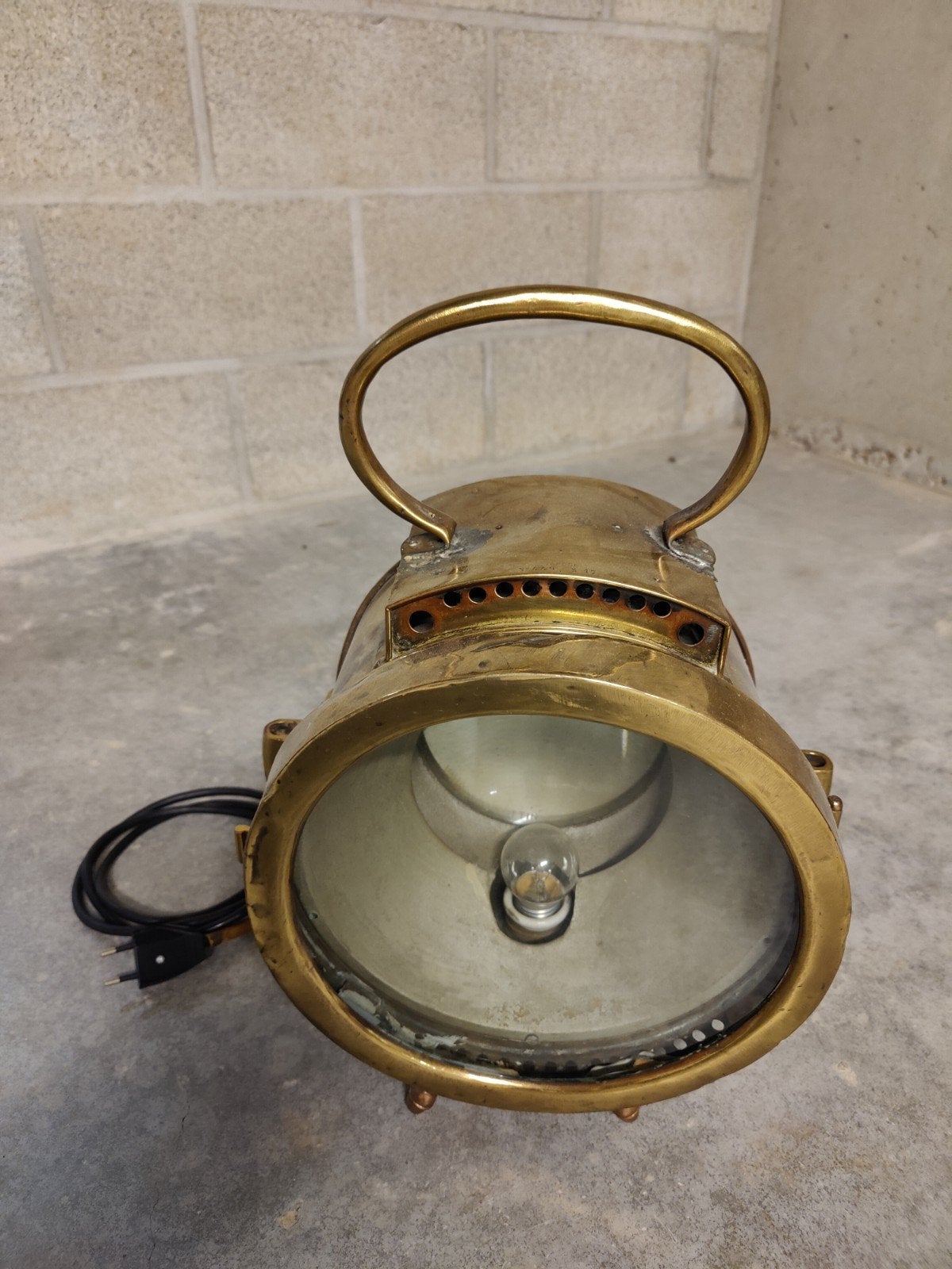 Antieke scheepslamp, Antiek en Kunst, Ophalen