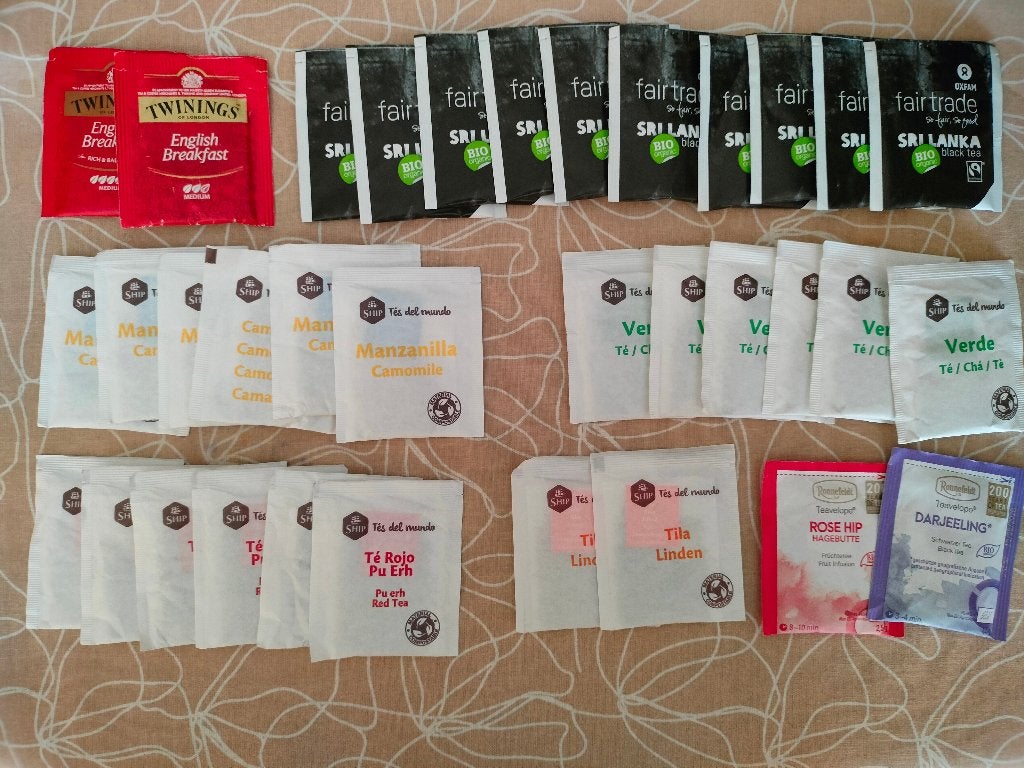 volle thee zakjes ship Twinings Fair Trade Oxfam Ronnefeldt, Ophalen of Verzenden