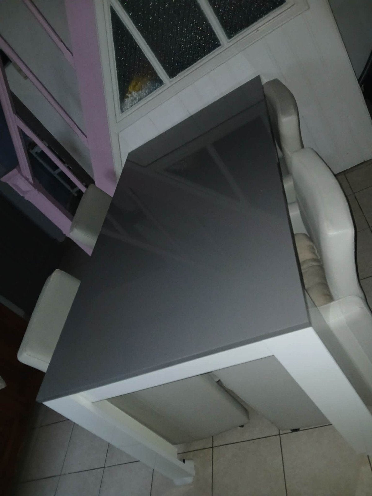 Tafel met stoelen, Ophalen, Glas