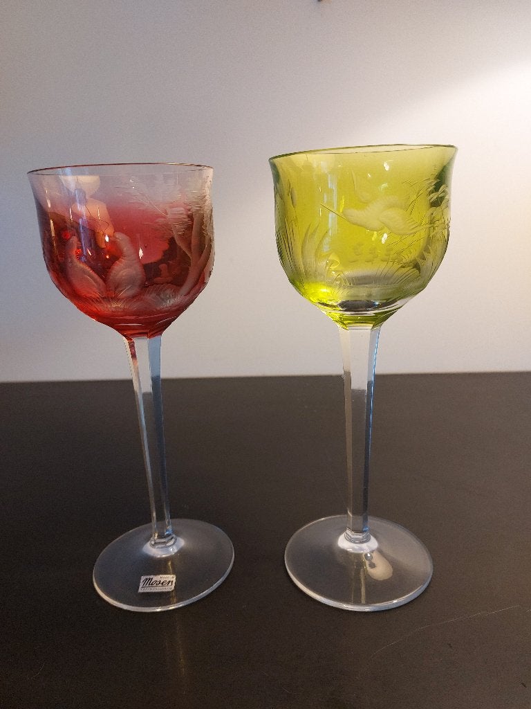 Verre à vin cristal Moser, Enlèvement