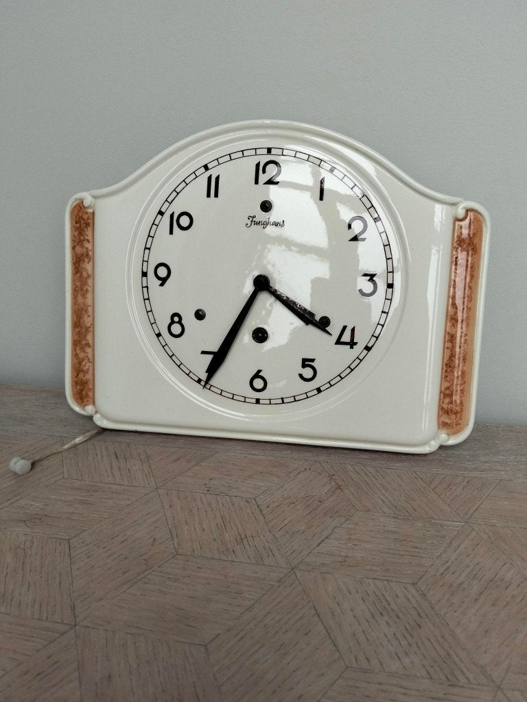 Ancienne horloge de cuisine Junghans Art Deco, Antiquités & Art, Enlèvement ou Envoi